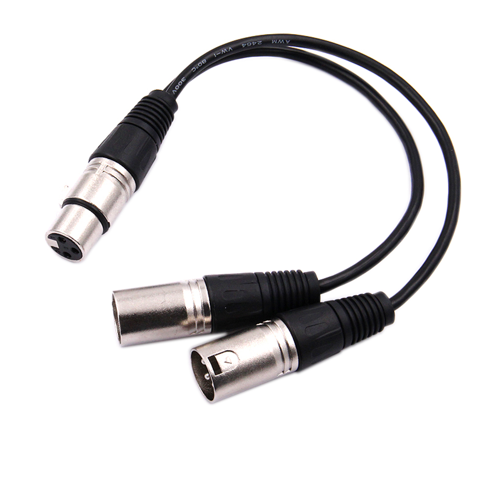 30cm 3 Pin XLR FEMALE Jack To  - огляд і ціна Audio Splitter Y