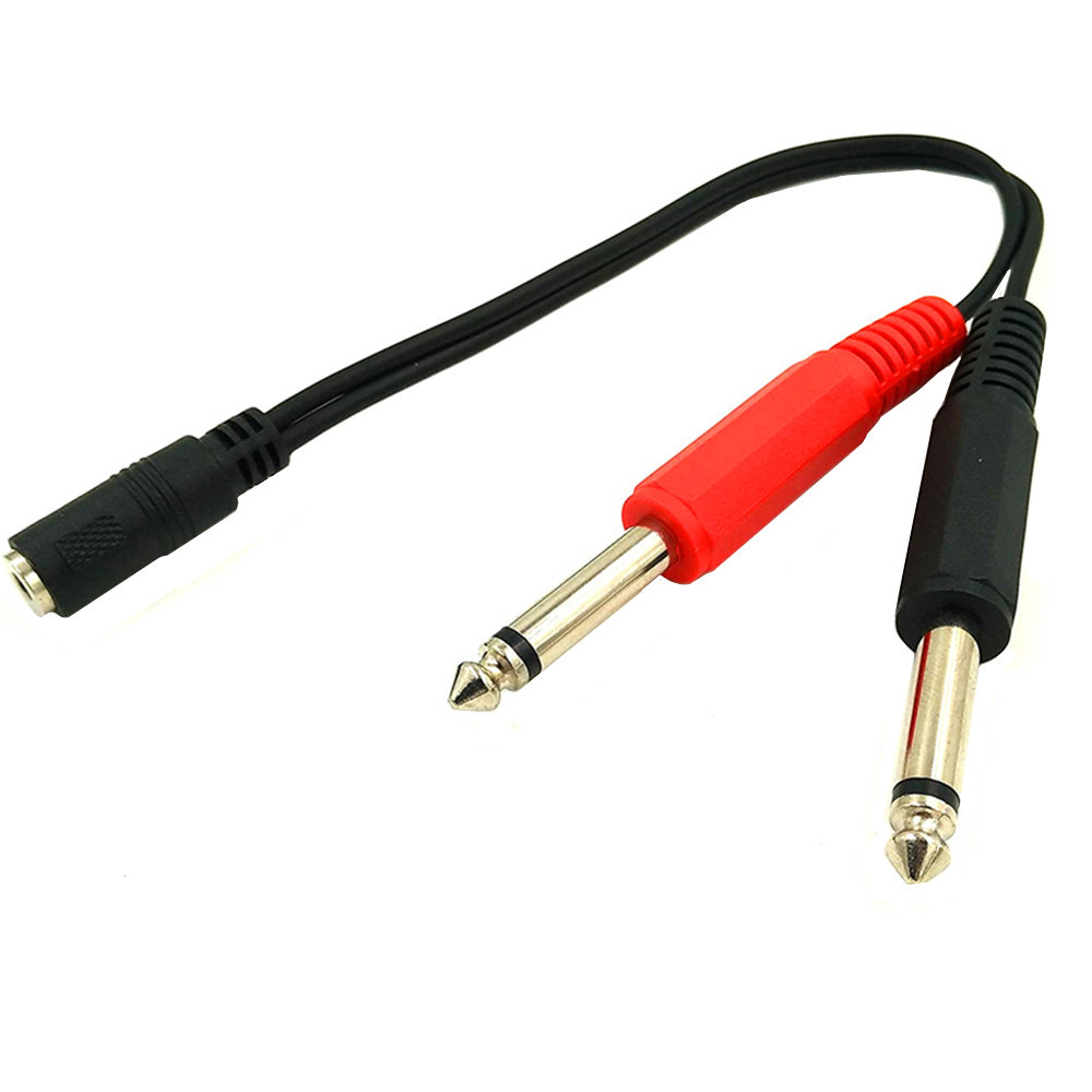 6.35 Mm Male To 2 6.35 Mm 3.5m - огляд і ціна Audio Splitter Y