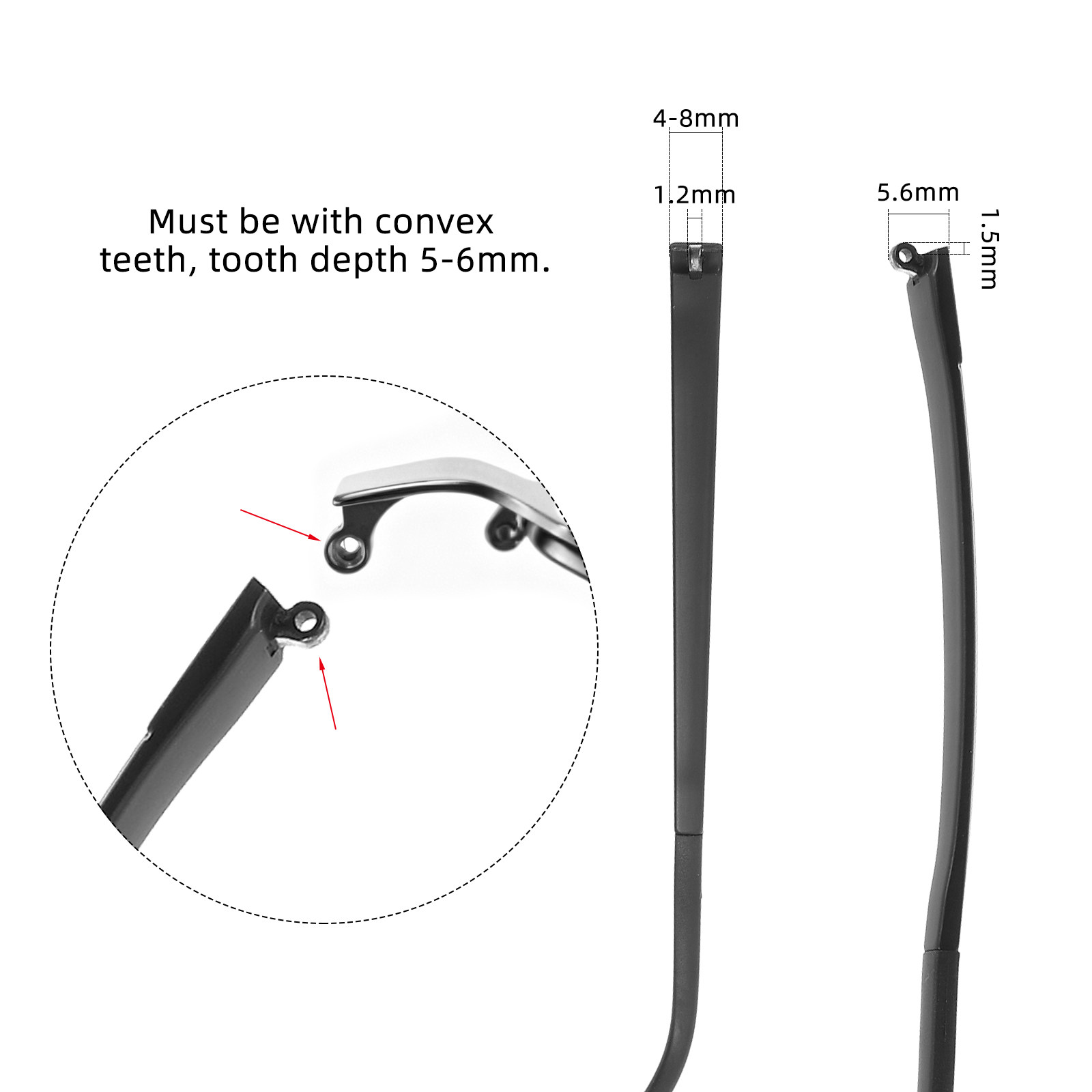 Universal Eyeglass Temple End  - огляд і ціна Silicone Ear Tip Replacement
