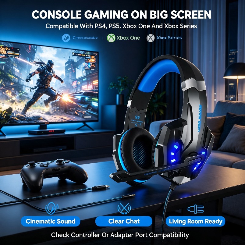 Headphones With Microphone Noi - огляд і ціна Gaming Headset Rgb