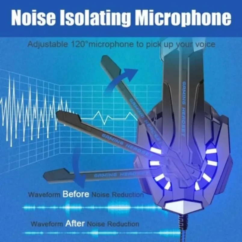 Headphones With Microphone Noi - огляд і ціна Gaming Headset Rgb