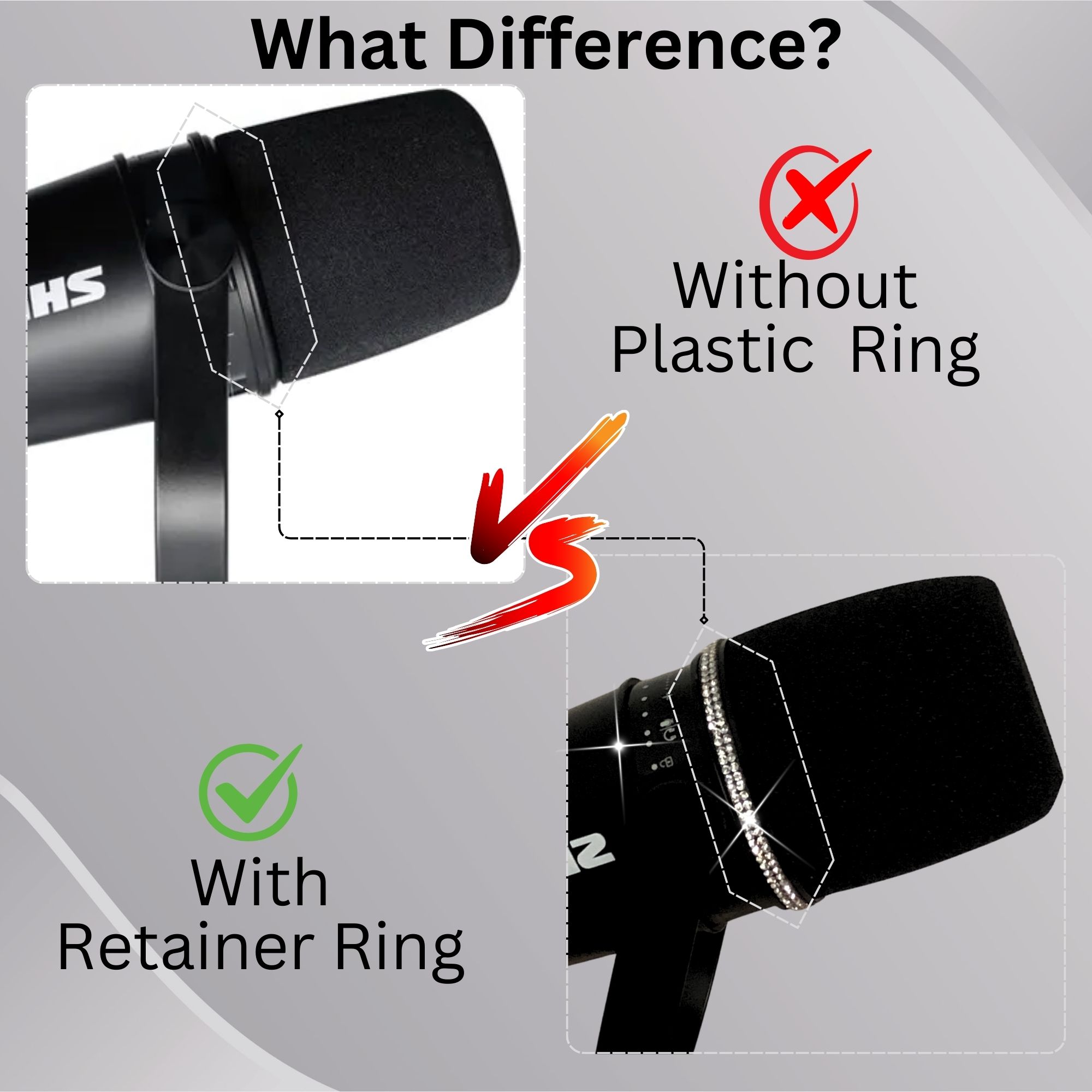Shining MV7 Pop Filter for Shu - огляд і ціна Shure Mic Sm7B